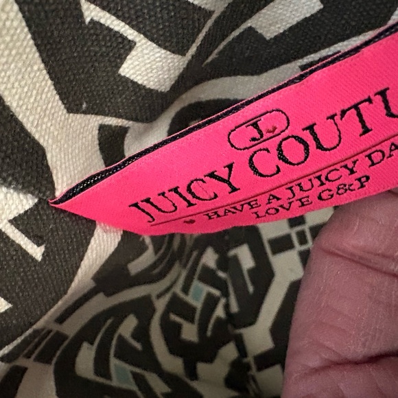 Juicy Couture Brown Woven Tote with Gold Accents - Picture 12 of 13